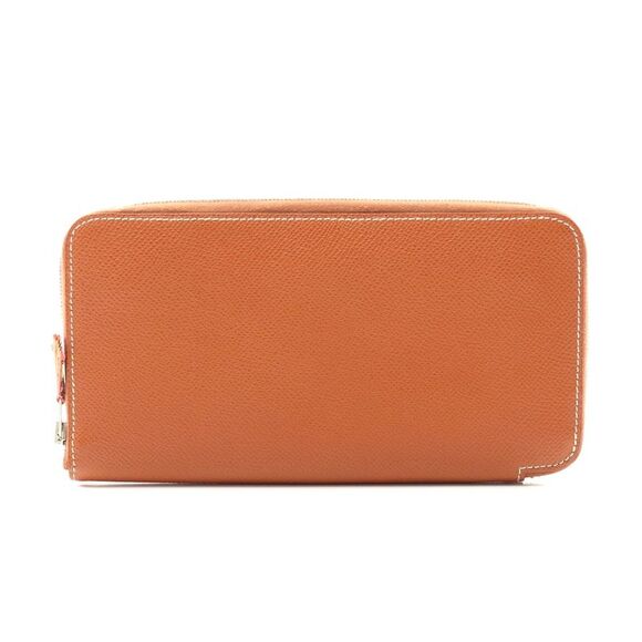 Hermes Azap Long Silk'in Cognac Wallet - Picture 1 of 8